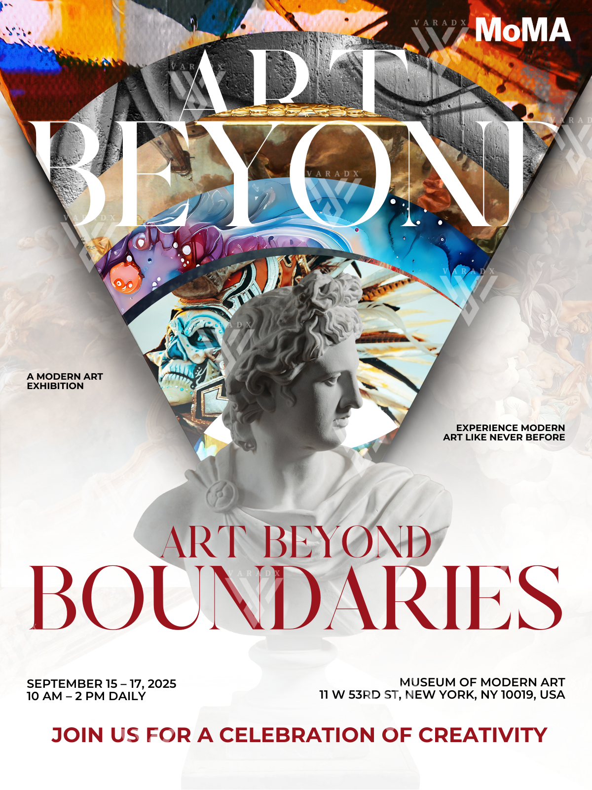 Creative Design Collaboration with MoMa Art branding design flyer graphic design illustration poster poster design social media design typography