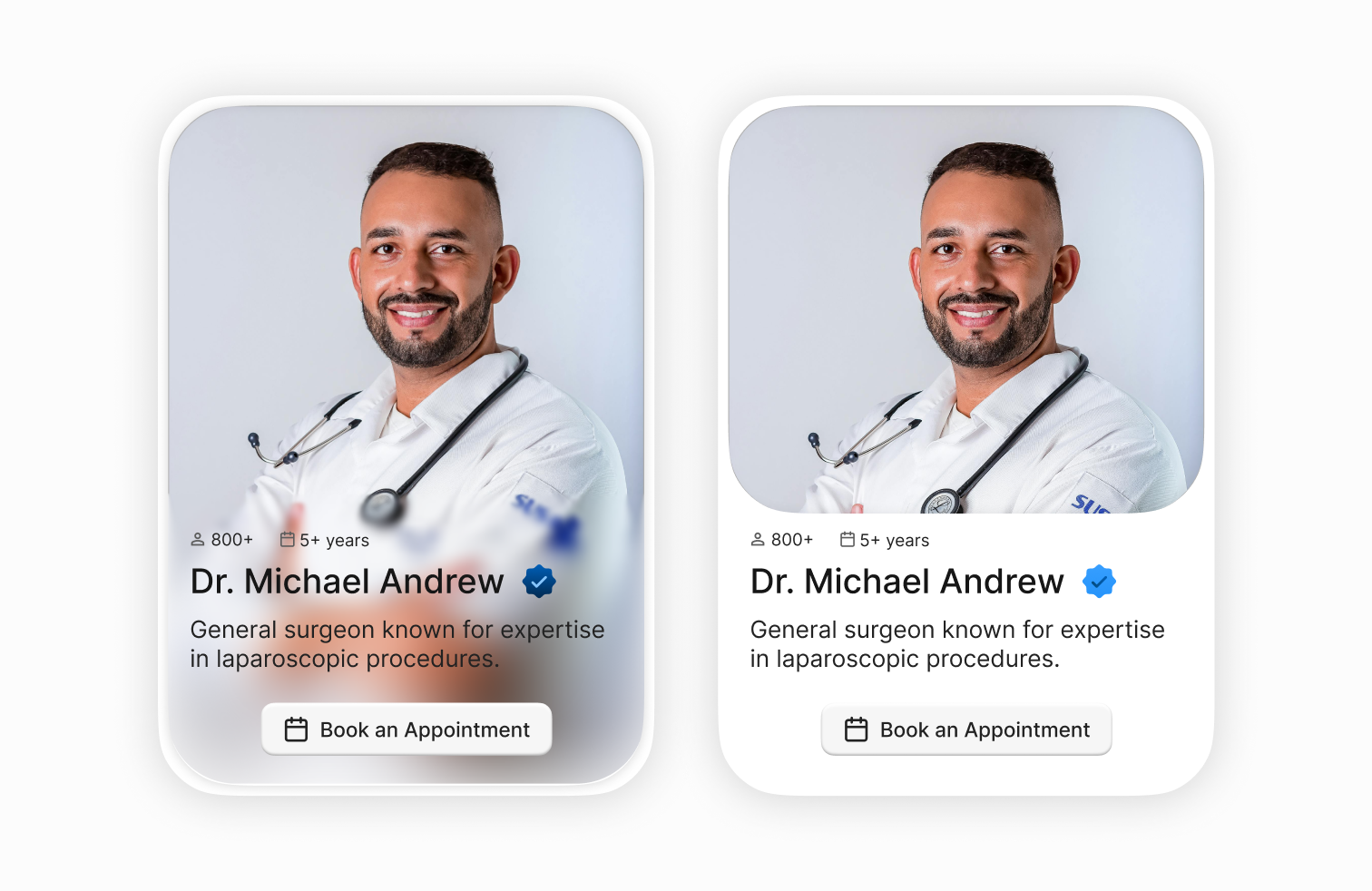 Profile Cards cards doctor cards graphic design profile cards ui