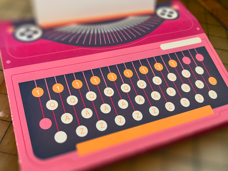 Dimensional Paper Typewriter