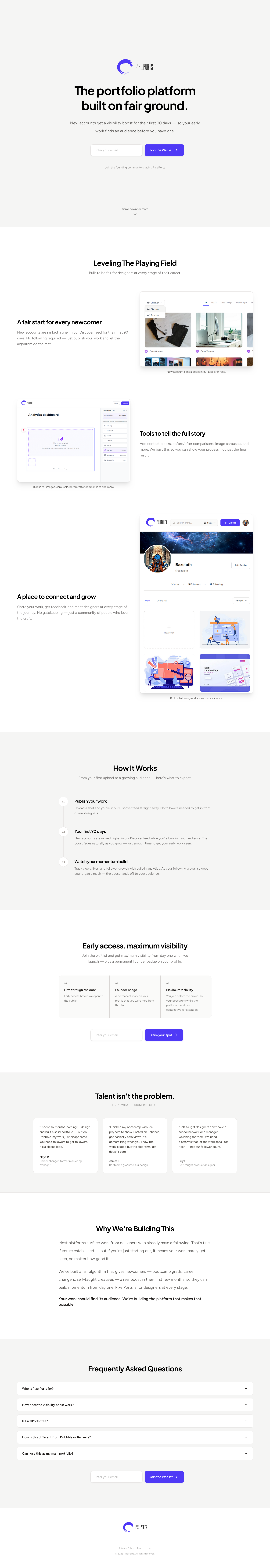 A new portfolio platform branding design ui ux
