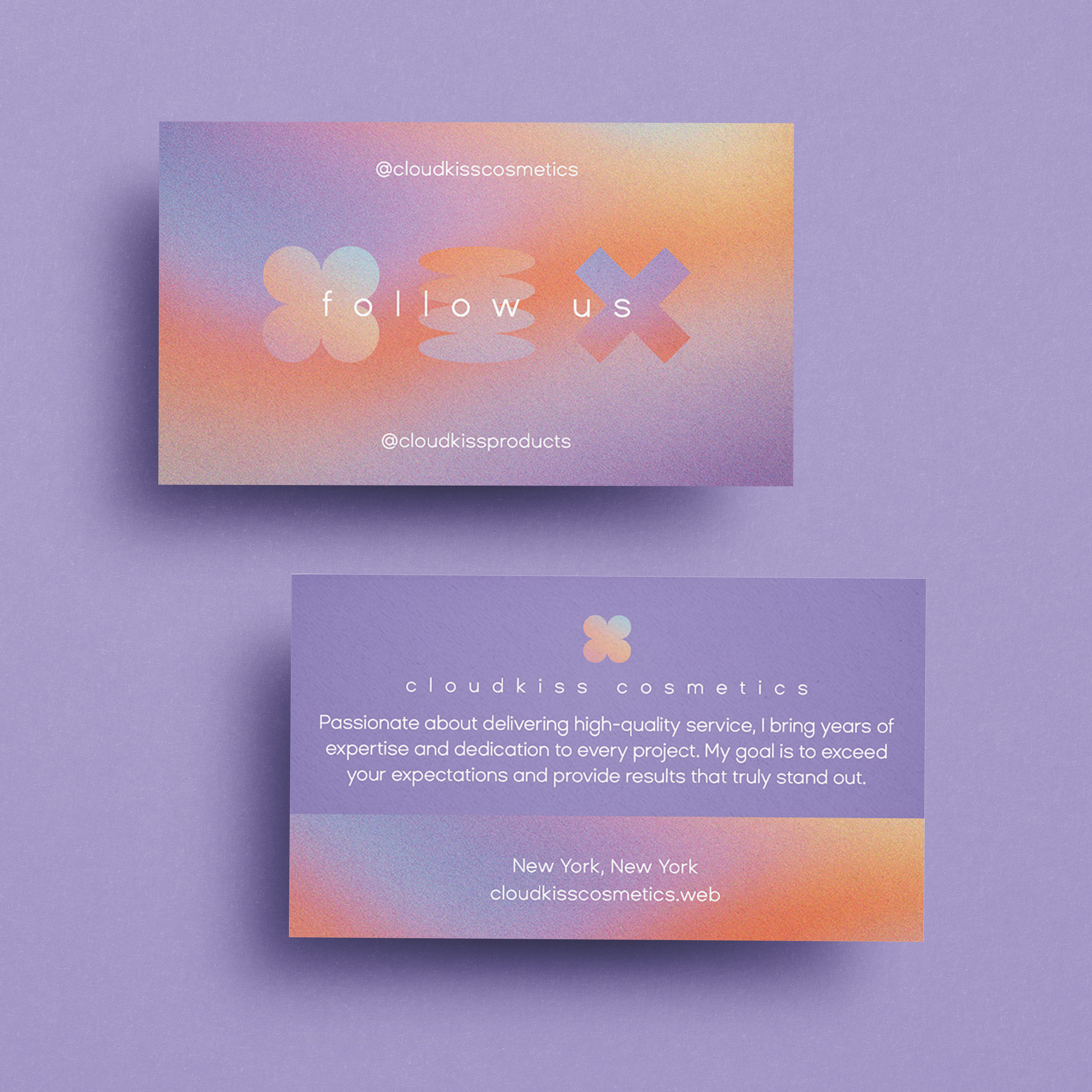 Call to Action Business Card airbrushed business card dream like dreamy follow us marketing noise social media soft surreal surrealism
