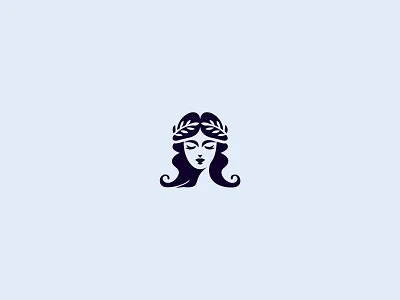 Goddess Logo athena logo branding goddess goddess leaf goddess logo goddess power goddess woman goddessess graphic design illustration plants goddess powerfull woman strong warrior woman