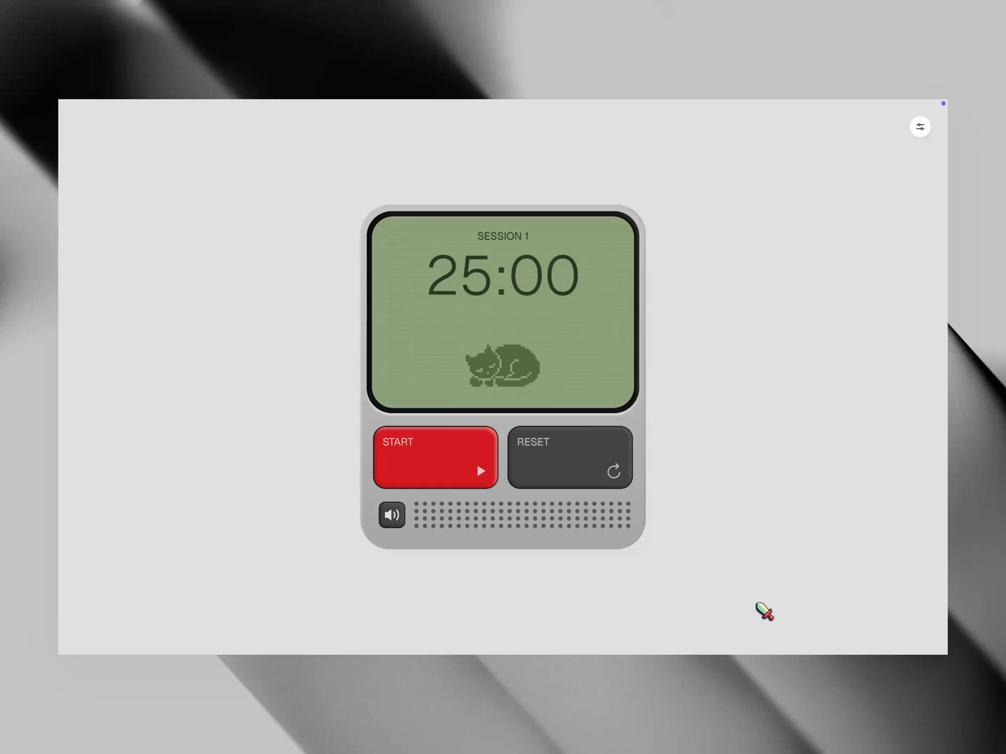 Example of Pomodoro - Web Design