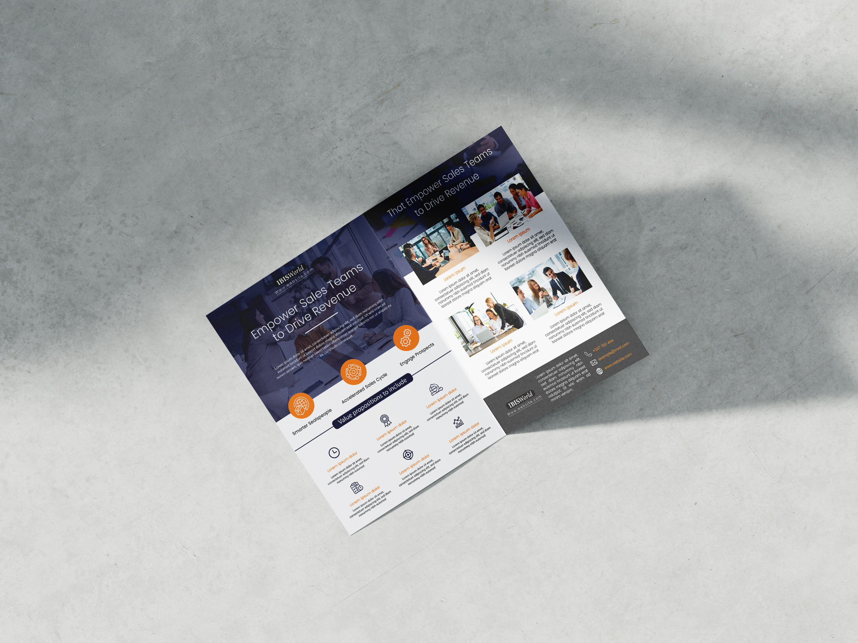 Corporate Bi-Fold Sales Brochure branding business flyer design corporate flyer design flyer flyer design graphic design
