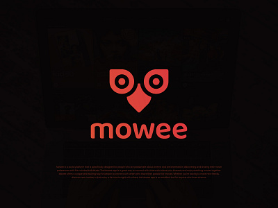 Mowee App - Logo Design adobe amazon app apple case study cinema disney figma film graphic design group illustrator logo meeting mobile movies netflix social media ui ux