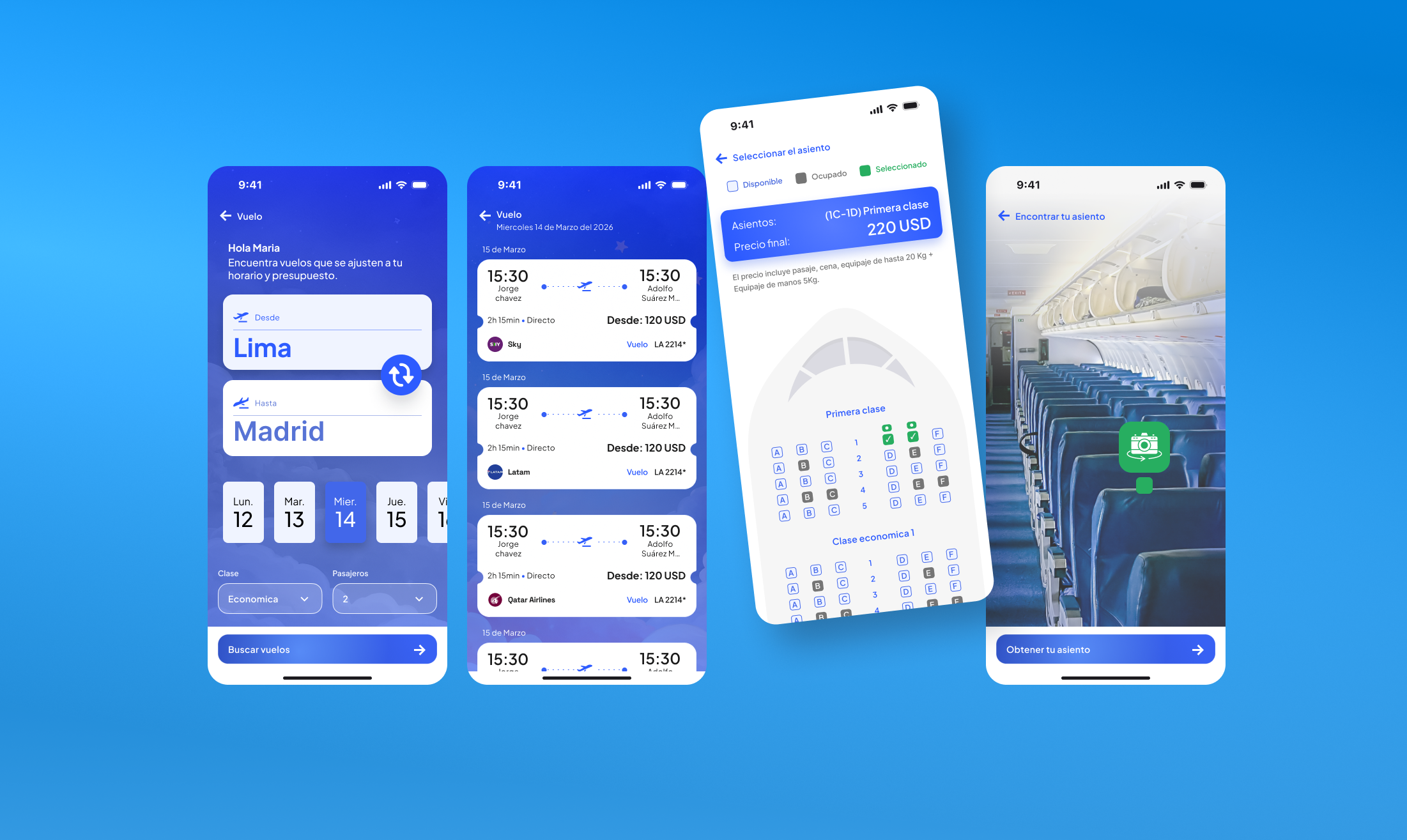 Flight & Seat Selection Experience | UI Case Study ✈️