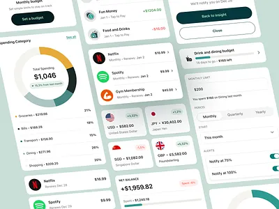 Trusta — Style Guide & UI Component 🎨🔧 app banking branding color palette components design fintech icons illustration mobile orely style guide system typography ui ux