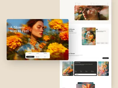 Sereva | Wellness Landing Page ai ai assets ai photo booking landing page booking website clean footer hero section illustration landing page layout sereva website wellness wellness landing page wellness website