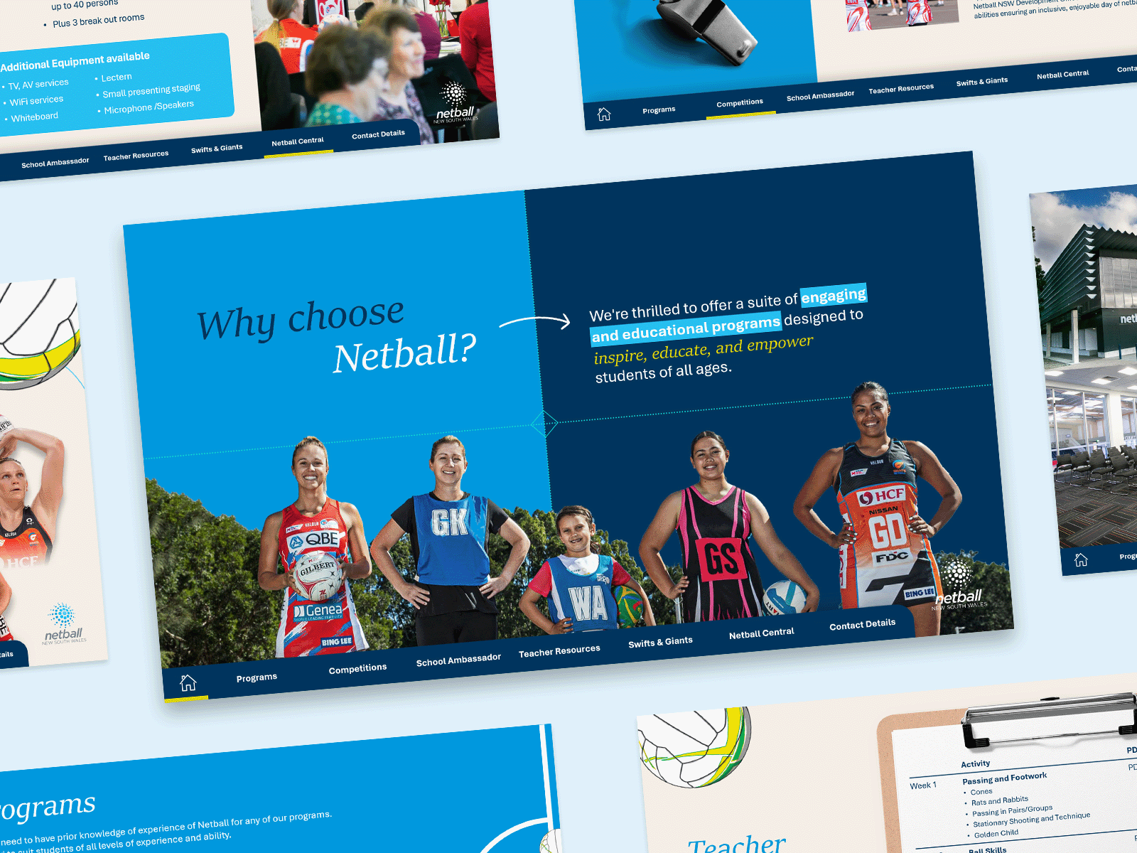Netball NSW / PowerPoint design