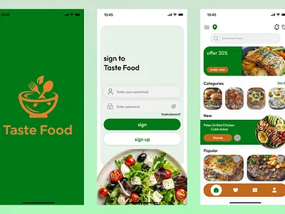 Food App app food app graphic design ui uiux ux