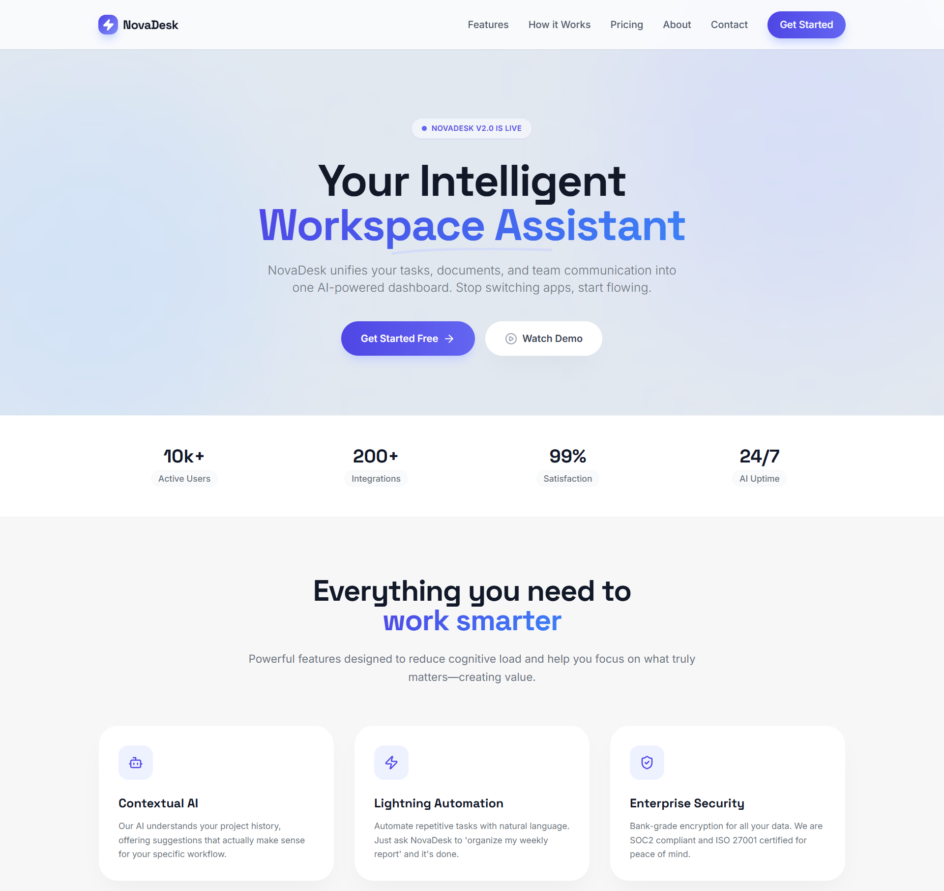 Modern SaaS Website & Landing Page