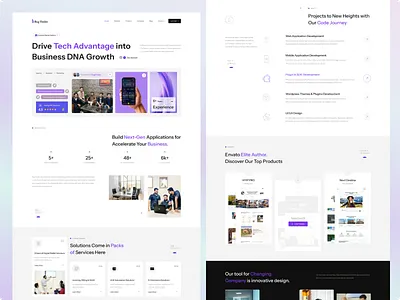 Digital Creative Agency Landing Page agency animation branding creative design digital agency illustration landing page latest logo minimal unique modern portfolio product service trending typography ui ux website
