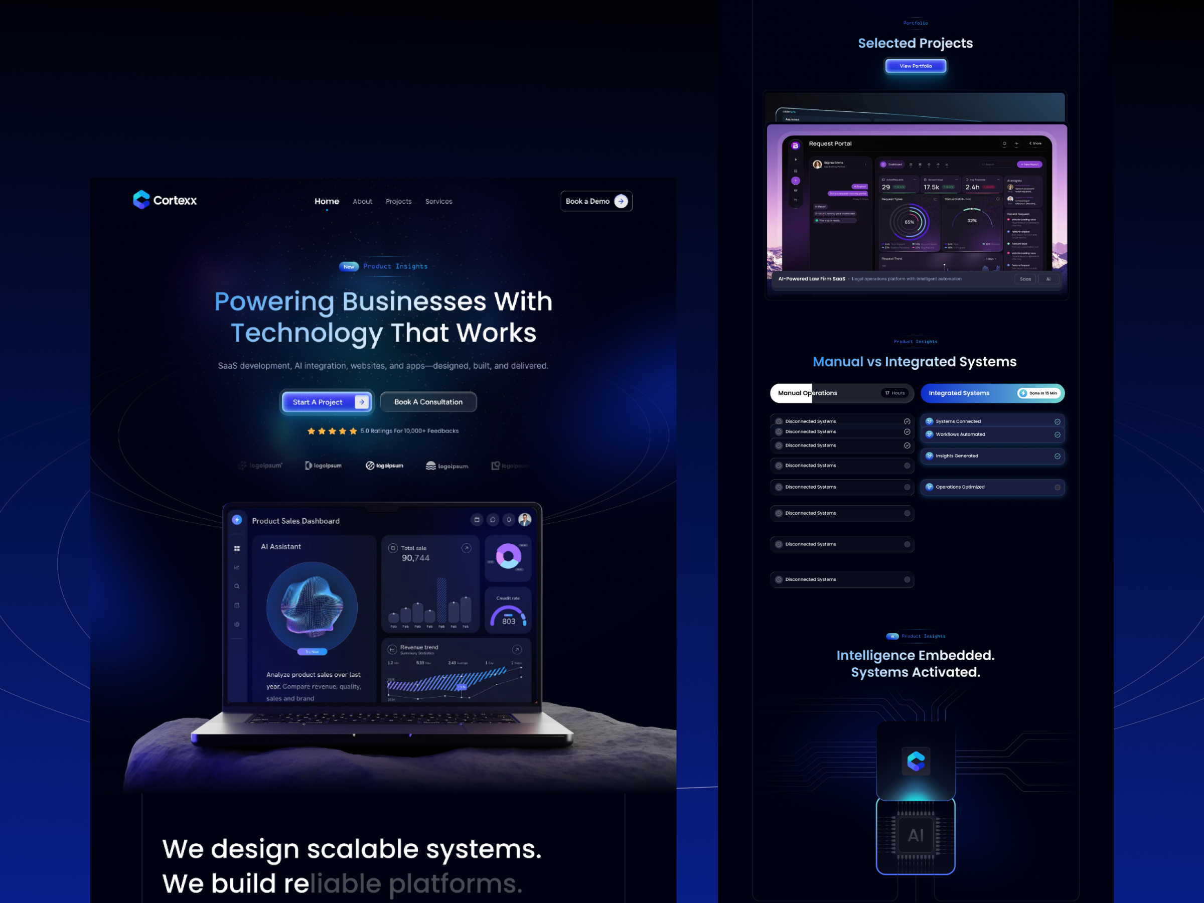 Cortex Landing Page