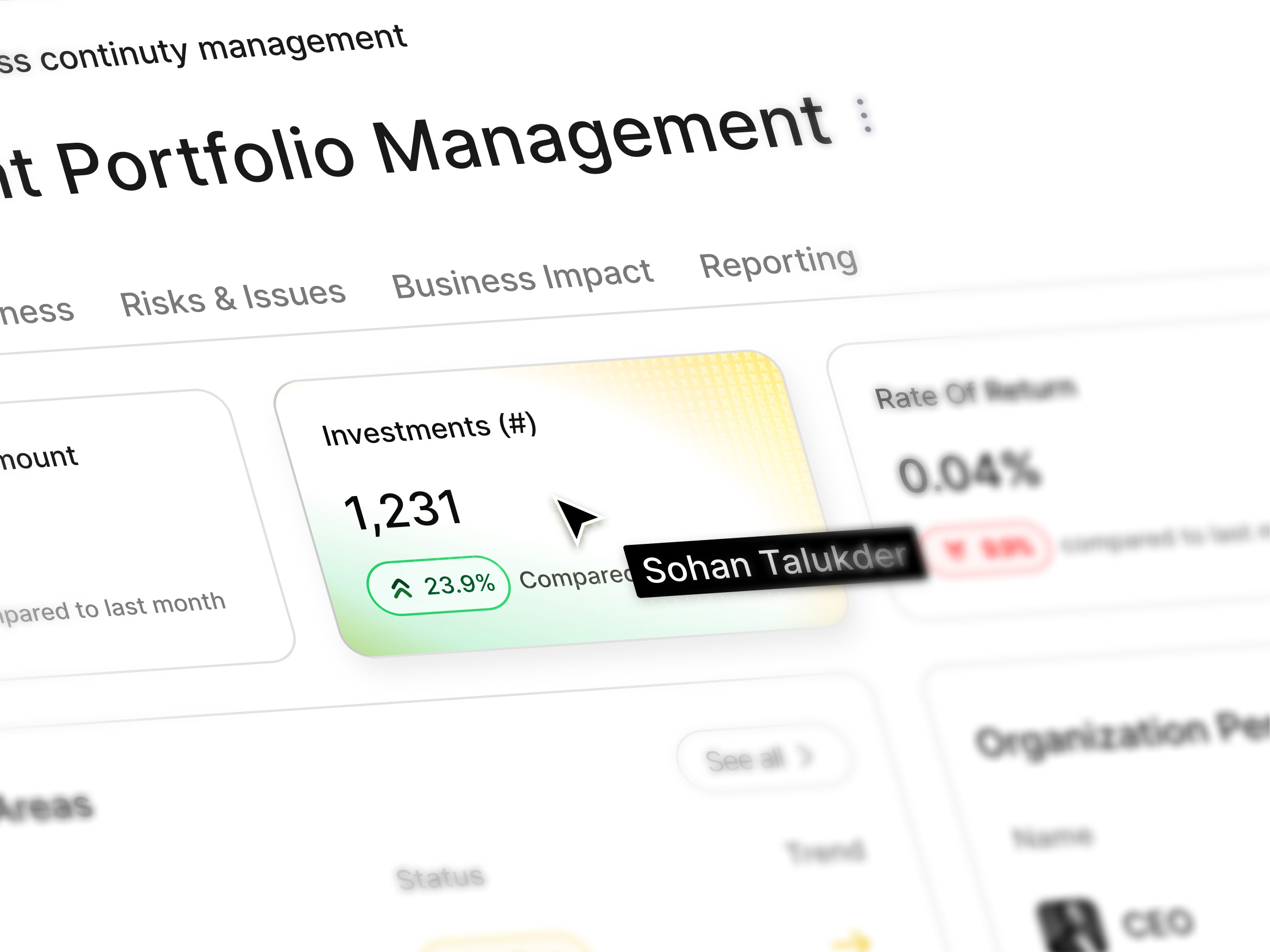 Financial Portfolio Management - Dashboard UI Design admin analytics component dashboard finance financial financial dashboard interface investment investment dashboard investment portfolio management dashboard modern ui portfolio dashboard product design saas software startup ui web app