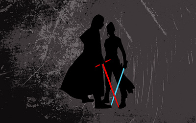 Kylo & Rey graphic design illustration vector