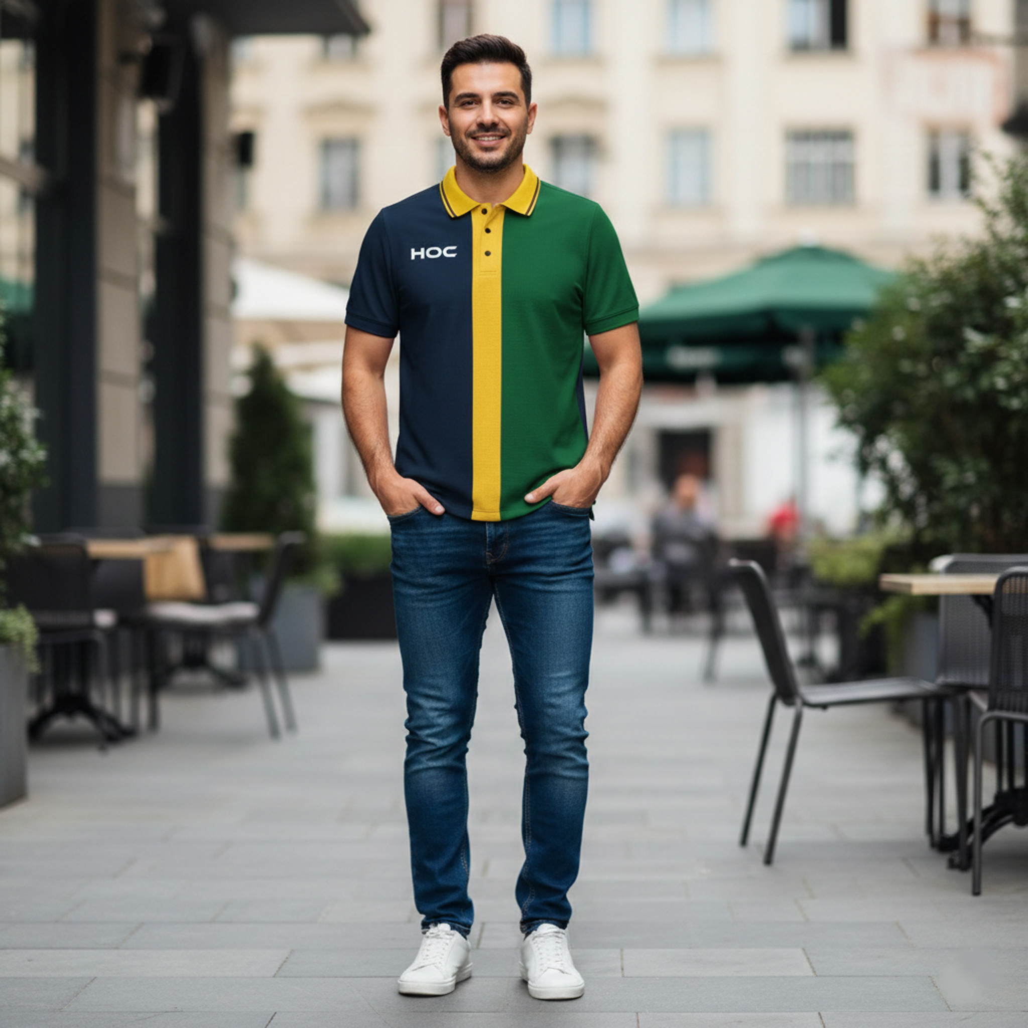 Urban Blocked Polo T-shirt Design apparel blocked design graphepical illustration jersey design menswear polo polo jersey team uniform tshirt ui urban vector