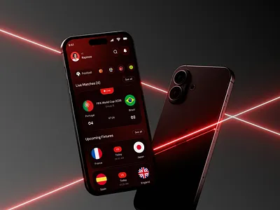 Football Live Streaming & Match Stats App ⚽🔥 app design figma design football football app football app ui football streaming live football live match streaming live sports app match streaming mobile app pixelean saas app sahin mia soccer app sports streaming app ui inspiration uiux