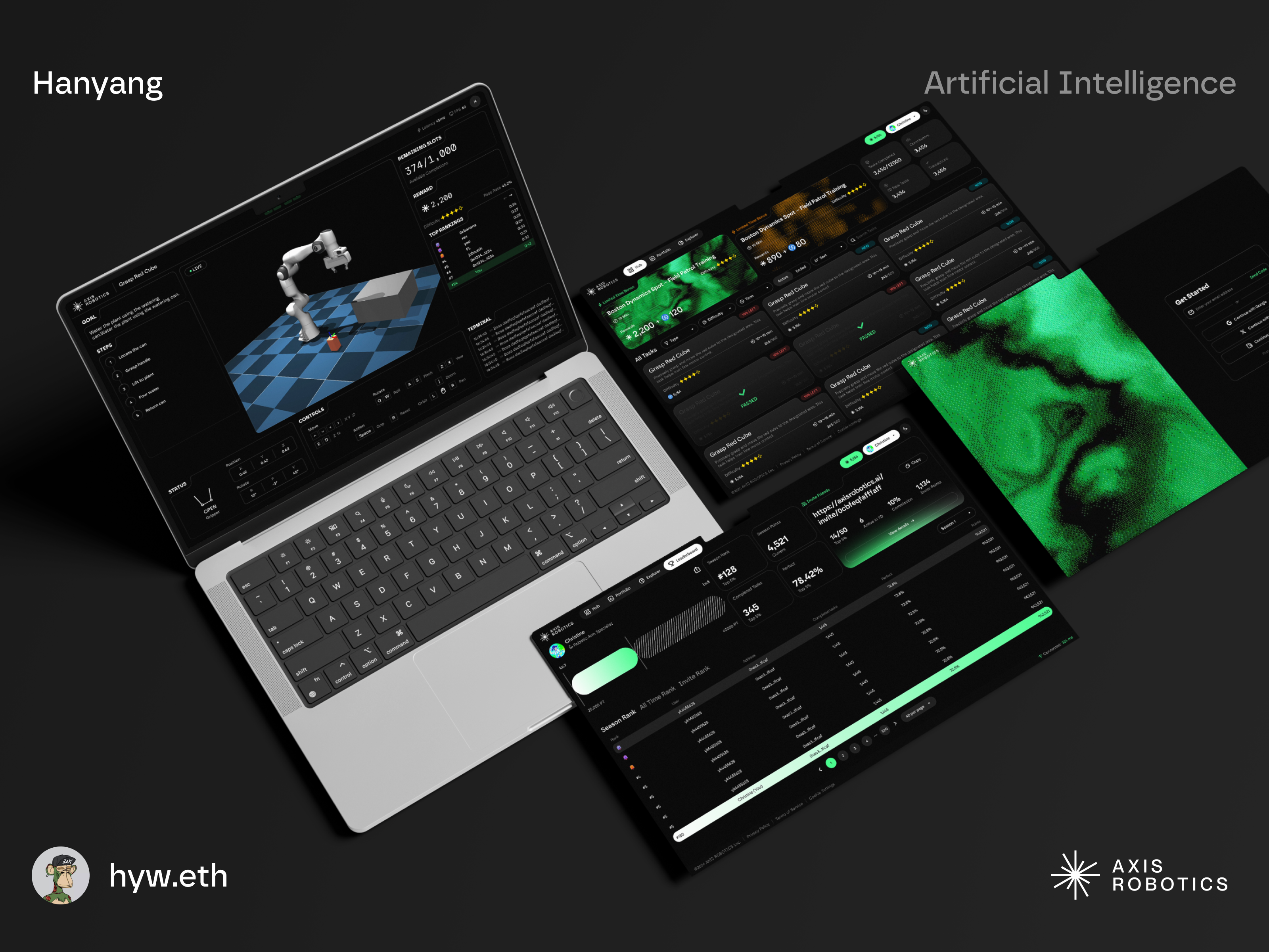 AXIS ROBOTICS | AI Platform | 1.0 WebApp ai bitcoin blockchain bot branding btc crypto dashboard design homepage minimal minimalist nft platform robot robotic ui web3