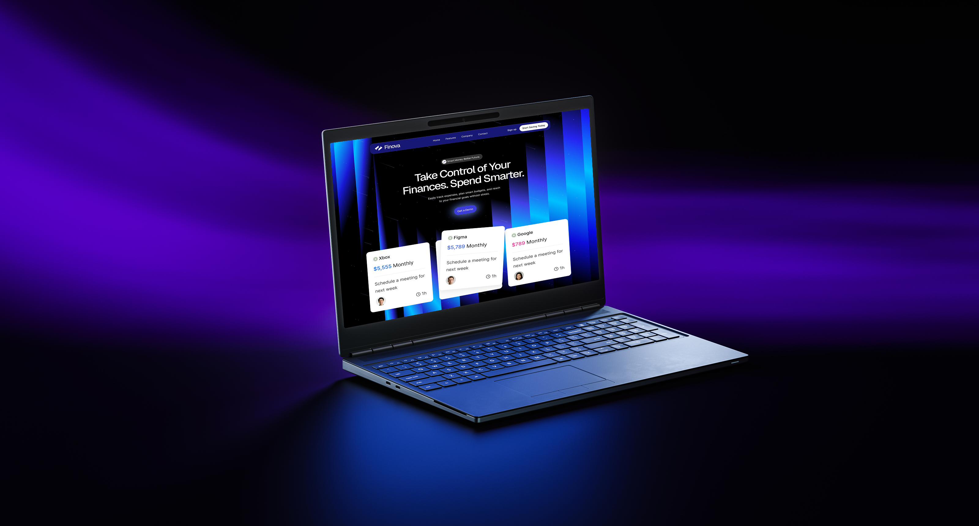 Finance Management Website banking banking website ui dark mood ui figma finance finance management website finance website fintech graphic design landing page minimalist modern design saas saas landing page saas web design service uiux web design website redesign