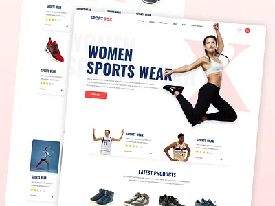 🏋️‍♂️Sport Box - Built for Every Athlete aorc app branding graphic design logo typography ui website