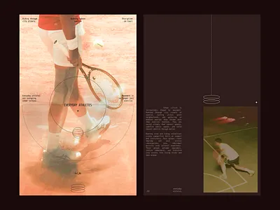 Editorial - Every Day Athletes (2) athlete basketball branding editorial layout magazine running tennis typography ui whitespace
