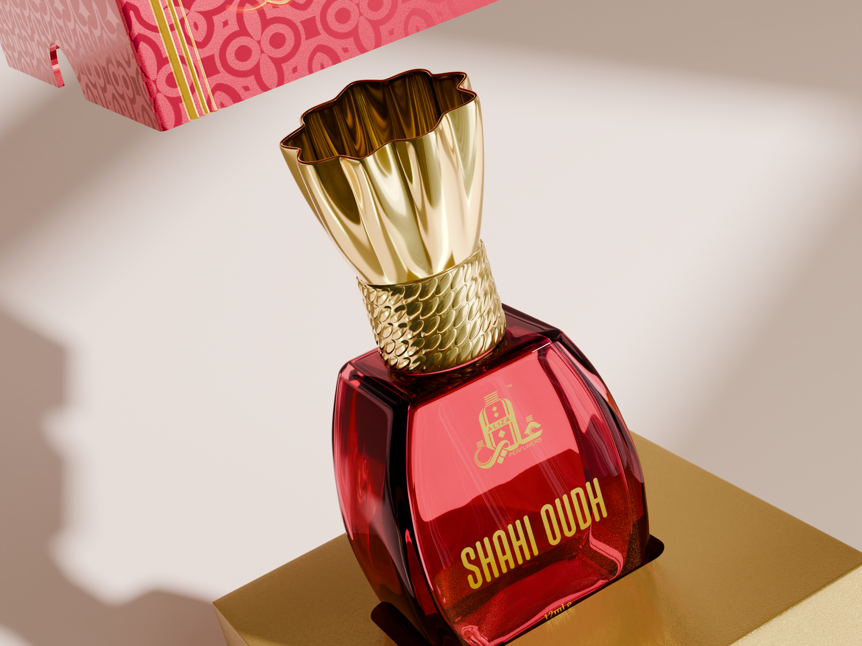 Example of Aliza Perfumers – Luxury Attar Packaging & 3D Visualization
