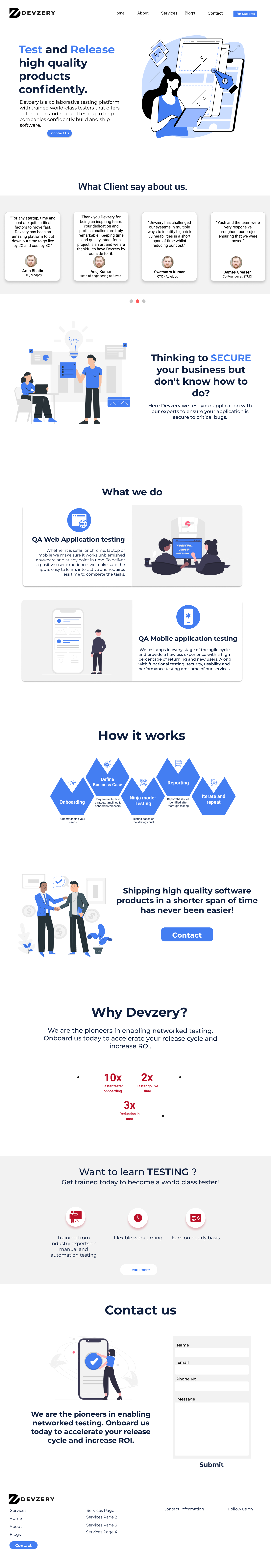 Devzery.com / Iteration 2 animation app app design design figma homescreen illustration uiux uxdesign website