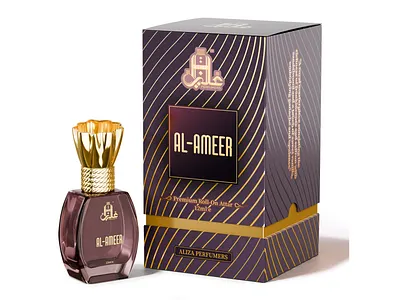 Luxury Packaging System for AL-Ameer 3d 3d design 3d modeling 3d rendering 3d visualization bottle design branding fragrance glass material packaging design perfume packaging premium design product design product visualization