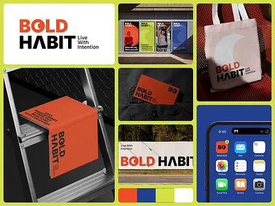 Bold Habit | Modern Branding System brand identity branding fashion branding graphic design icon lifestyle brand logo logo design modern branding modern logo poster design visual identity
