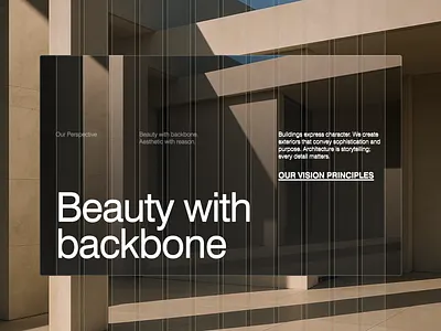 Architecture / Interior Editorial about arch architecture branding editorial facade graphic design hero landing page layout minimalism ui ux