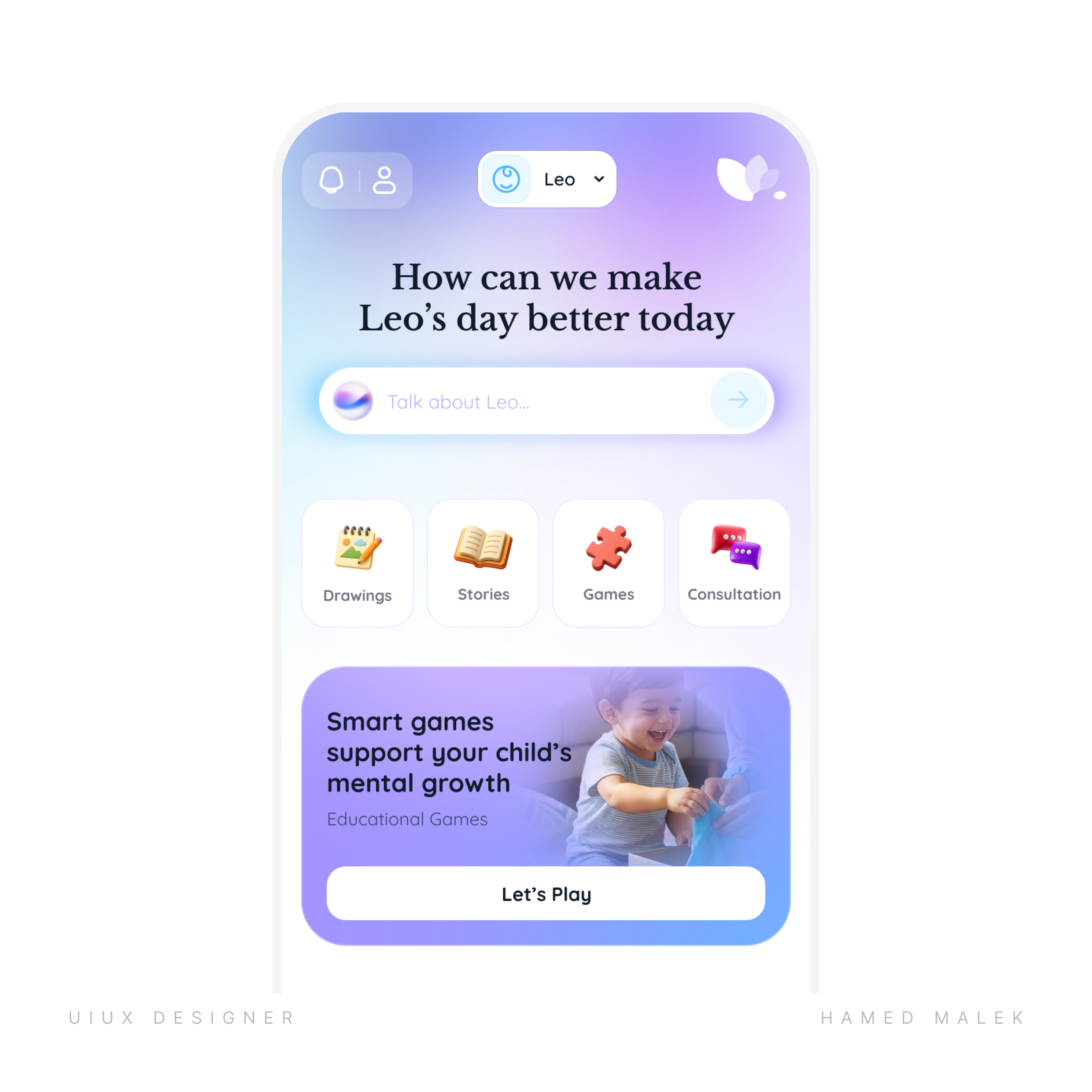 Child counseling app | UIUX Design app design app uiux child app couneling app ui uiux ux