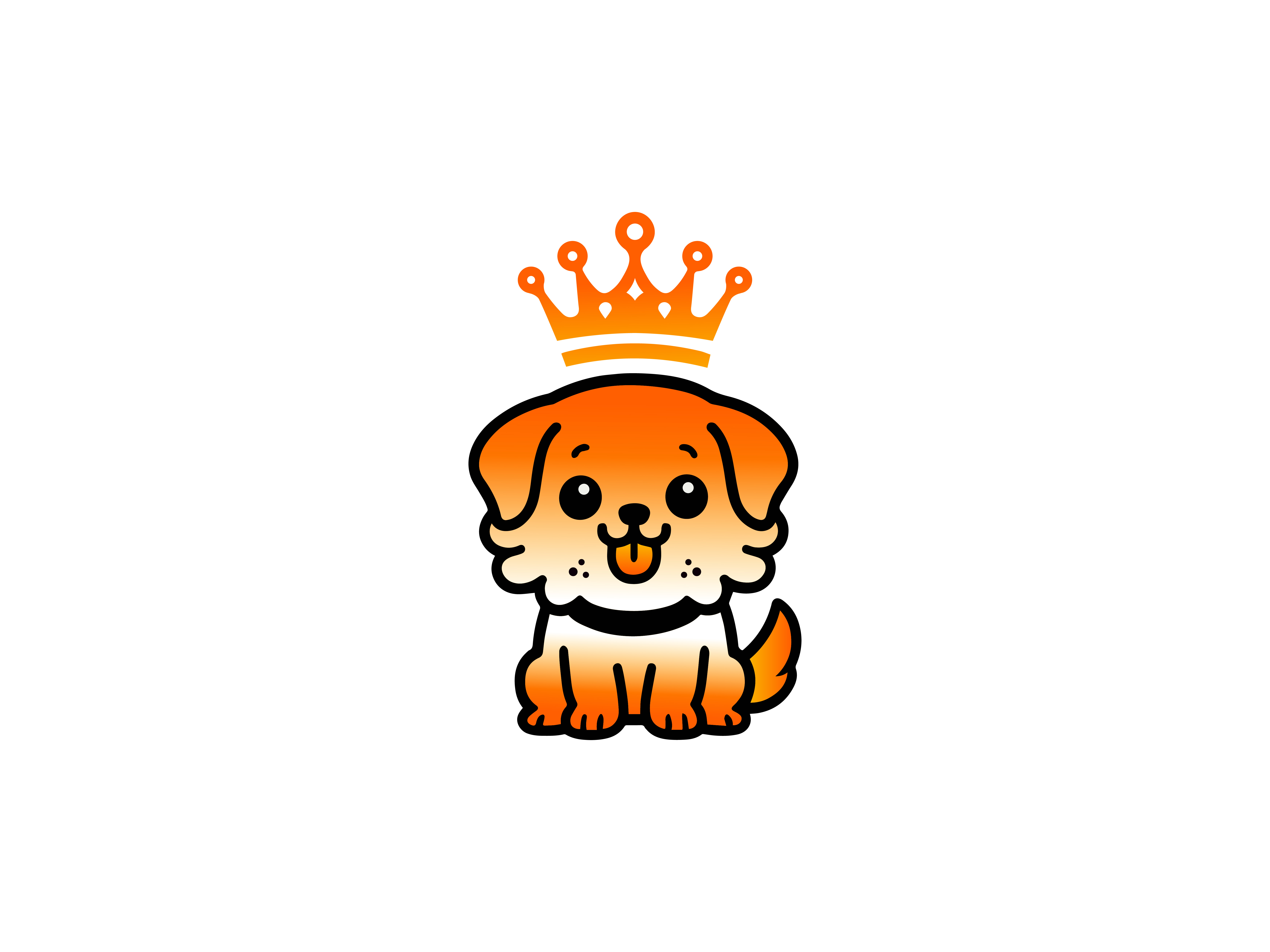 Example of Unique Animal Mascot Line Art Logo 