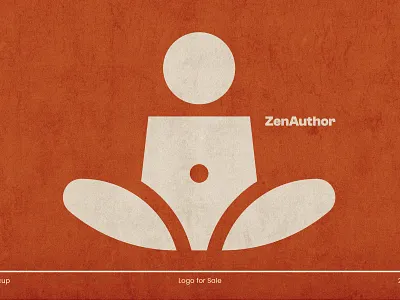 Zen Author Logo author author logo dual meaning logo logo meditation meditation logo mindfulness peace of mind pen pen logo pen meditation sailcupdesign writer writer logo yoga yoga logo yoga writer zen zen author logo zen logo