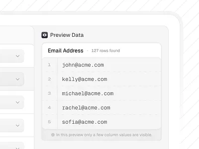 Preview Data app design design figma freelance light mode product design saas table ui uiux uiux design user experience user interface ux uxui web app design web design