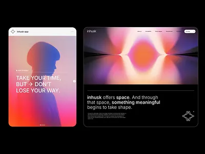 Verbal Identity | Inhusk ai technology app design aso astrology app branding gradient design horoscope illustration logo mobile app mobile app design pink purple tarot ui ux verbal identity wireframing zodiac