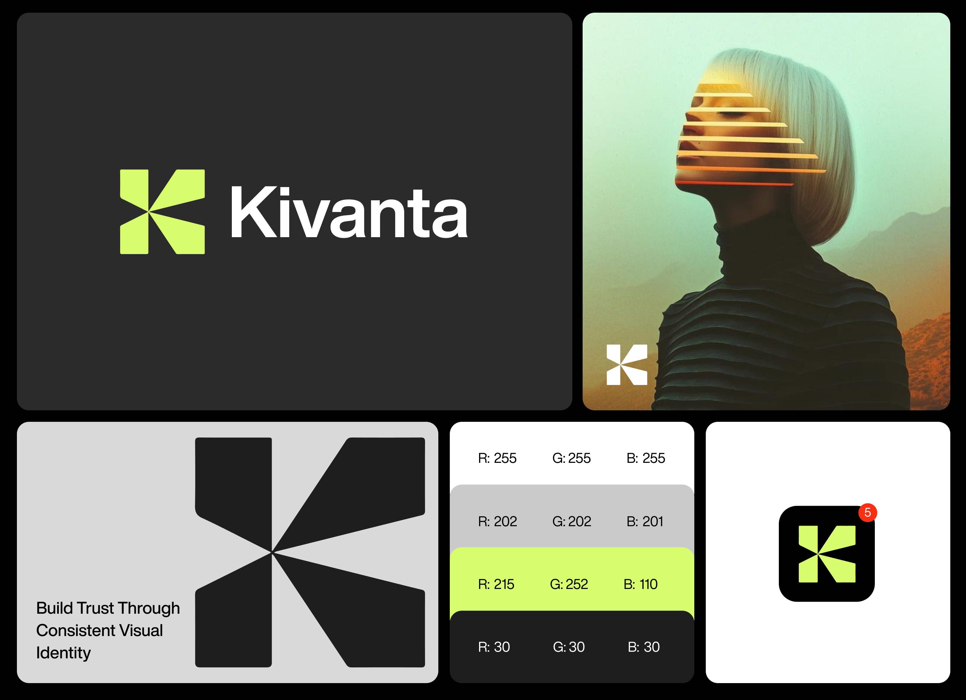 Kivanta: A Bold Logo & Branding System brand identity branding design graphic design green k logo kivanta logo logo branding design logo redesign modern poster design redesign social media tech techwitpro trendy modern logo