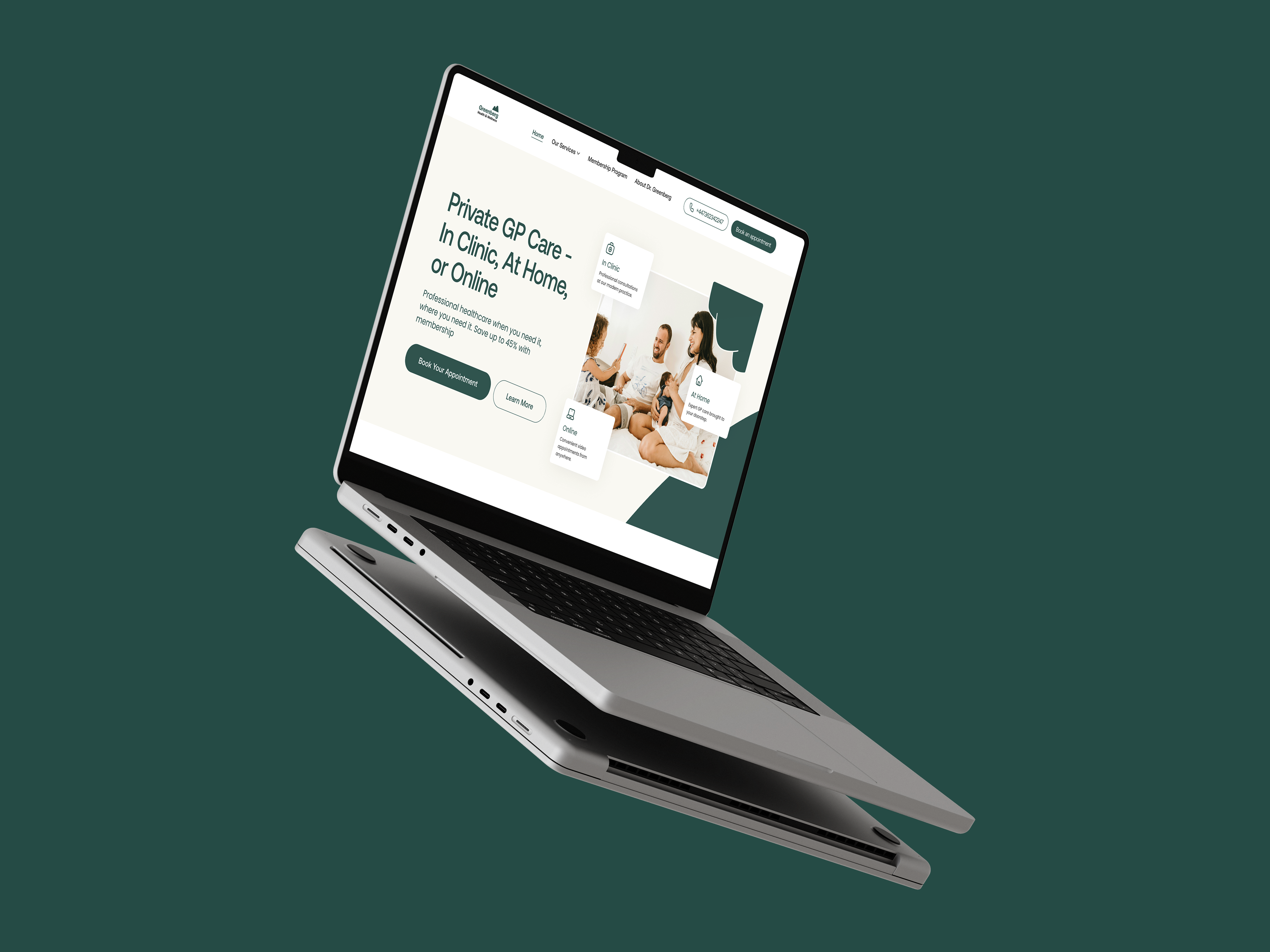 Web Design - Dr Greenberg - Figma brand identity branding doctor figma healthcare logo medical web design