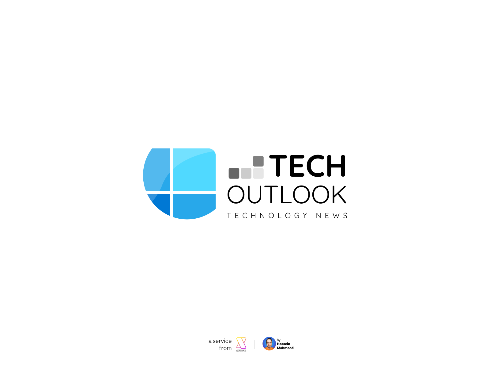 TechOutlook Logo asterixarts branding design hossein mahmoodi ihmahmoodi learnuix.com logo tech outlook technology logo technology news techoutlook اخبار تکنولوژی حسین محمودی لوگو