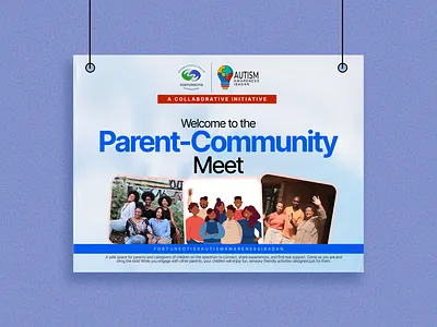 Parent-Community Banner Design austistic child autism awareness autism banner banner design child on the spectrum event event banner graphic design parent community design