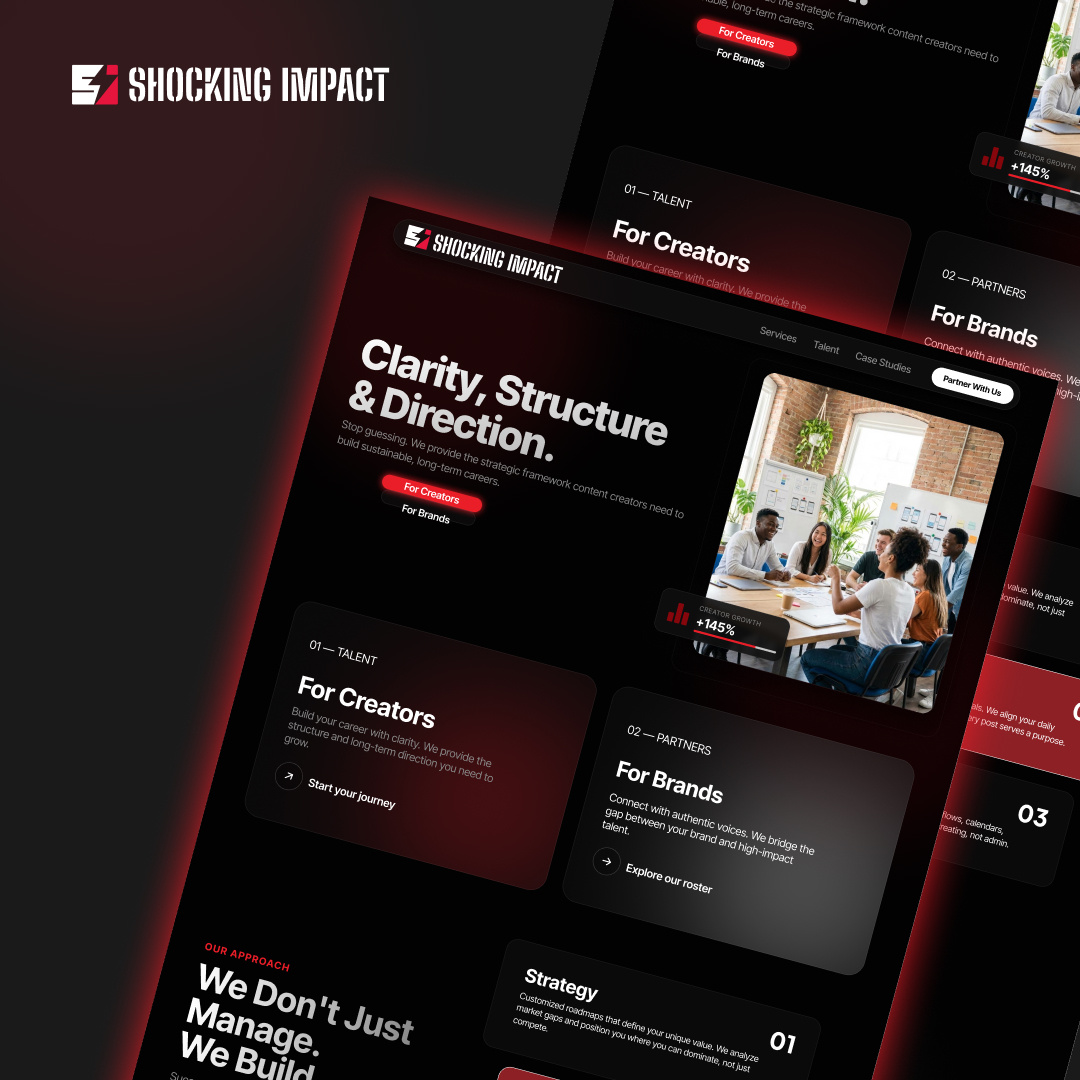 Digital Agency Website UI/UX Design graphic design ui website design