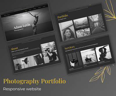 Photography Portfolio Website casestudy dribbble minimalist photography responsive ui ux website