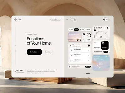 AI Smart Home App ai ai platform app app design app interface application automation climate control control panel dashboard design landing page platform real estate remote control saas smart home smart house ui design web design