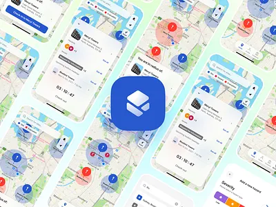 Clrview - Mobile App UI app automation builder construction design form management map saas sales site task ui ux vivid motion worker