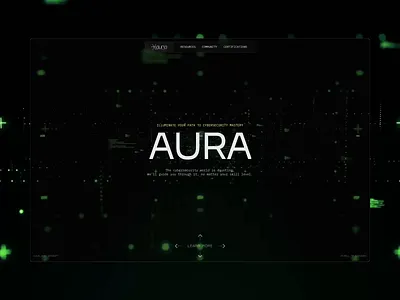Aura // Website animation blacklead blacklead studio buy design development finance money pixel product sell ui web web3.0 website