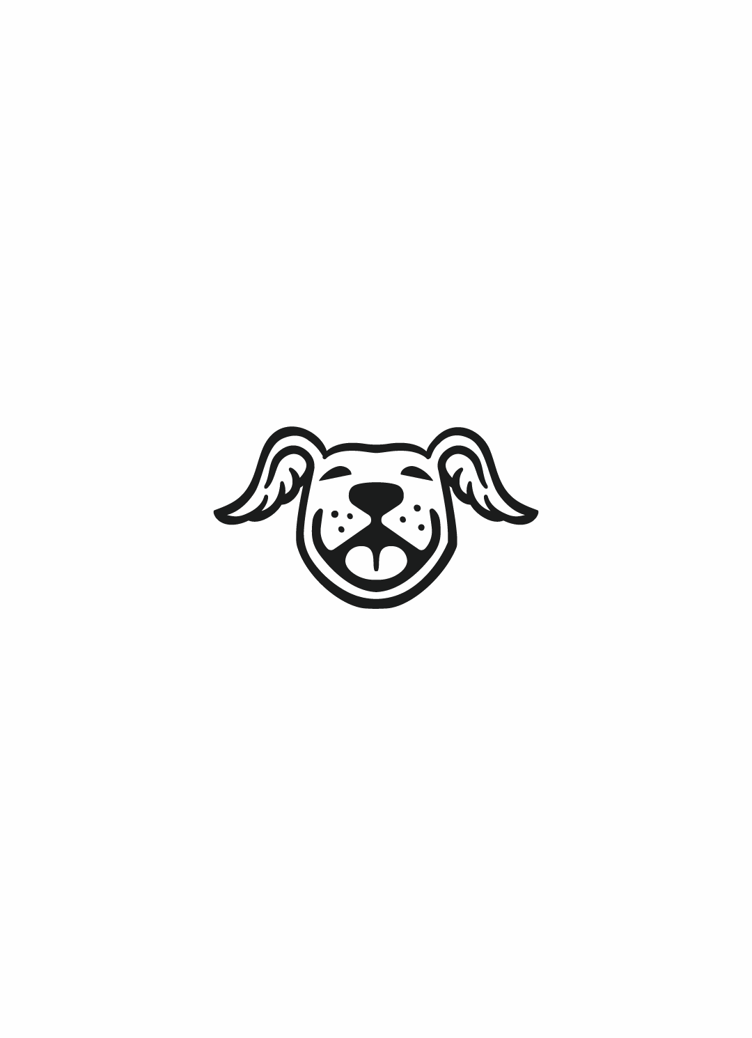 Good Boy animal animation cute dog ears goodboy line logo pet simple wings