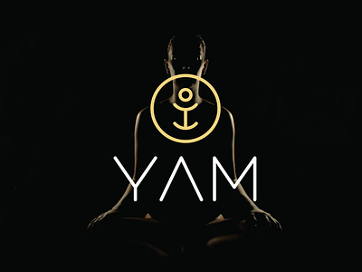 YAM logo branding design detail illustration logo outline vector