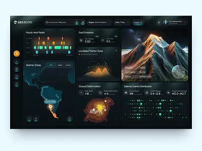 UI-UX for Seismic Monitoring Platform design interface product service startup ui uiux ux web website
