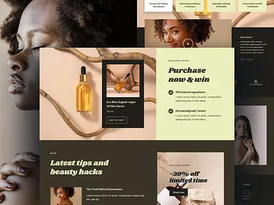 Organic Cosmetics & Natural Beauty Shop eCommerce Website beauty beauty shop cosmetics cosmetics website ecommerce ecommerce website elementor fragrance natural beauty shop online shop organic cosmetics perfume shopping skincare template ui ux web design website wordpress