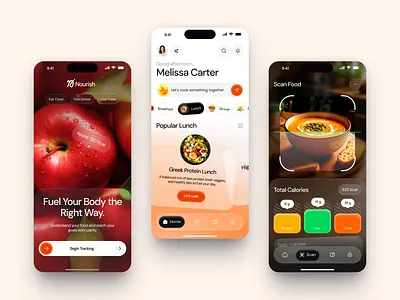 Mobile App for Nutrition app app design application application design design interface ios app ios app design mobile mobile app mobile app design product service startup ui ux