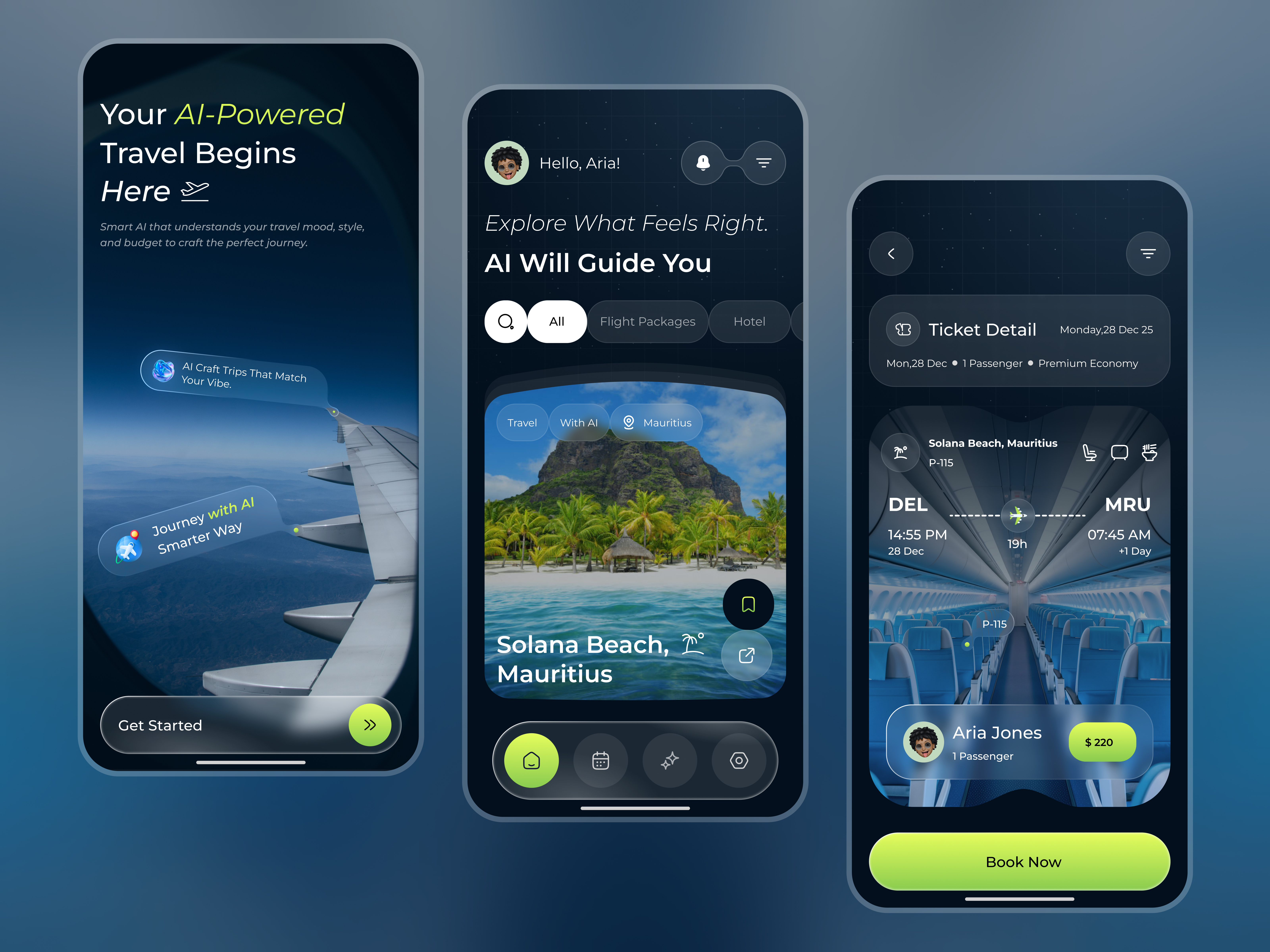 Next-Generation AI Travel App Design adventure ai powered app ai travel app ai travel mobile app app design apponboarding booking system ui destination explore explore app flight app flight booking app mobile app travel app ui travel booking travel buddy travel guide ui design ux design vacation planner